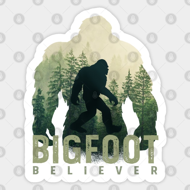 Bigfoot Believer Sticker by Jay Diloy